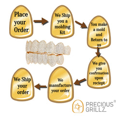 3 TEETH-2 OPEN FACE-1 SOLID GRILLZ