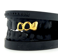 3 TEETH-2 OPEN FACE-1 SOLID GRILLZ